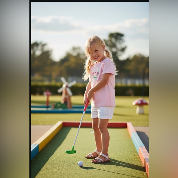 Janie and Jack Other - New! EMBROIDERED FLAMINGO GOLF TEE